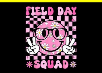 Field Day Squad Smile Face Last Day of School PNG t shirt graphic design