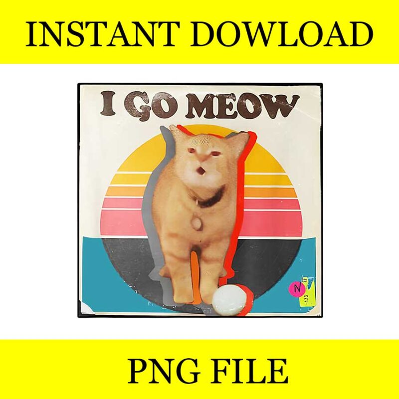 I Go Meow PNG