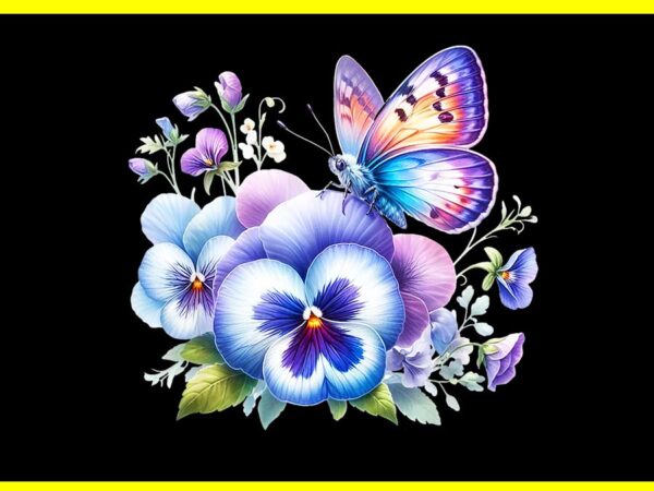 Alzheimer viola floral pansy dementi alzheimer’s awareness png t shirt vector