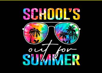 Schools Out For Summer Last Day Of School Tie Dye PNG