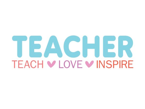 Teacher teach love inspire t shirt designs for sale