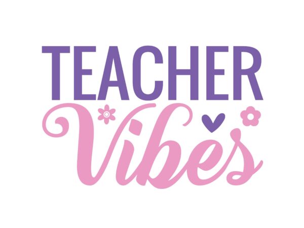 Teacher vibes t shirt designs for sale