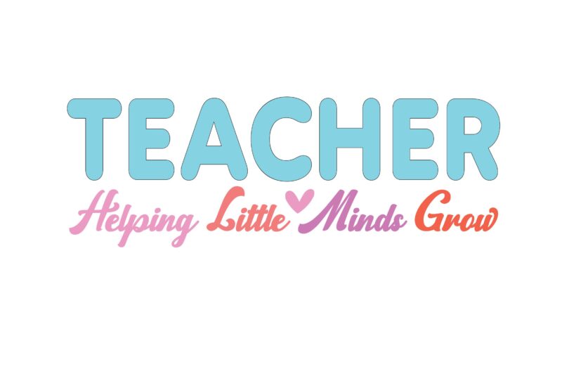 Teacher Helping Little Minds Grow