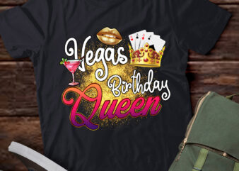 Vegas Birthday Queen Funny Friend Vacation Party Games B-Day T-Shirt ltsp