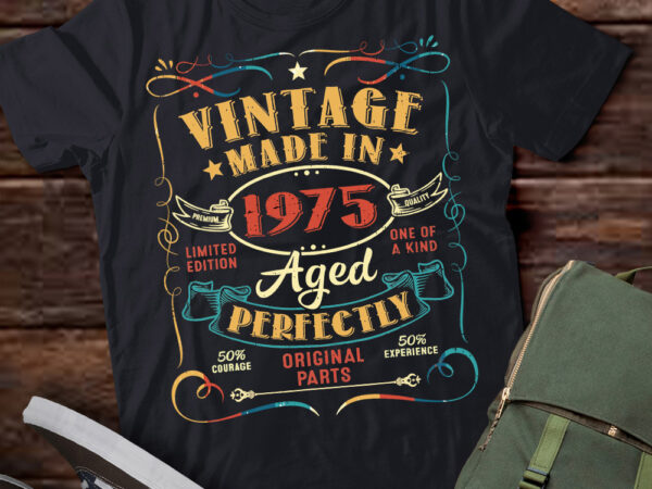 Vintage 50th birthday decorations men funny 1975 50 birthday t-shirt ltsp