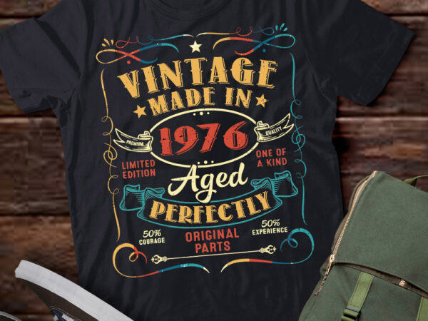 Vintage 50th birthday decorations men funny 1976 50 birthday t-shirt ltsp