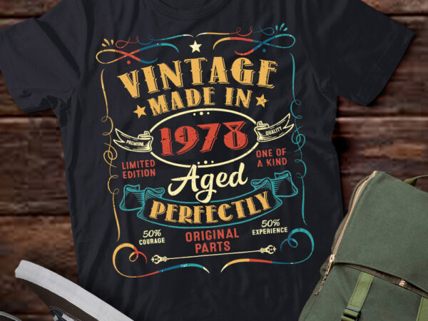 Vintage 50th birthday decorations men funny 1978 50 birthday t-shirt ltsp