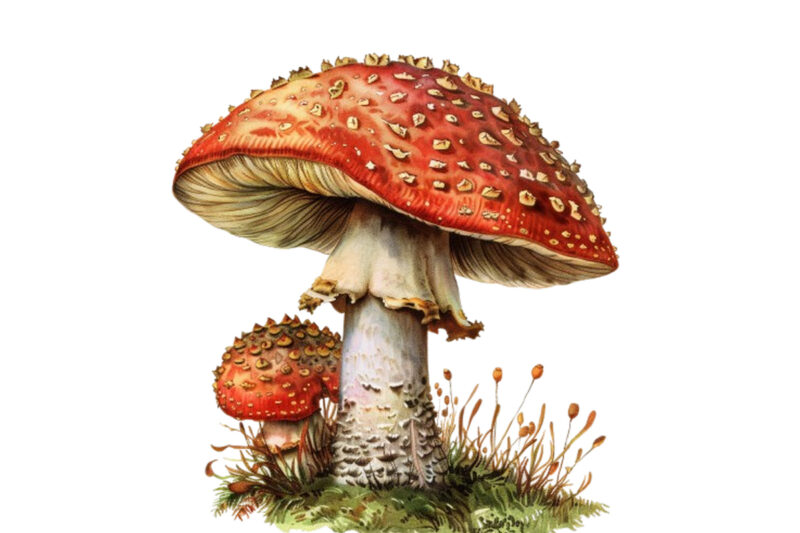 Vintage Mushroom Clipart