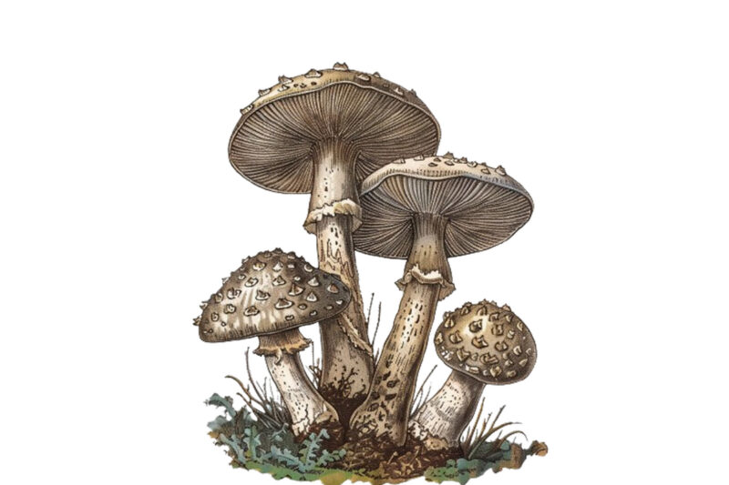 Vintage Mushroom Clipart