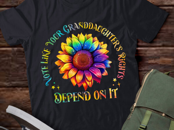 Vote like your granddaughter_s rights depend on it t-shirt pn