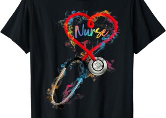 Watercol Nurse Life Nursing Nurse Week 2024 T-Shirt