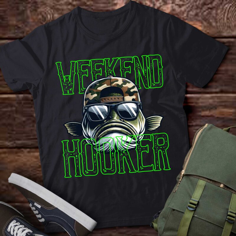 Weekend Hooker Colorful Fishing T-Shirt ltsp