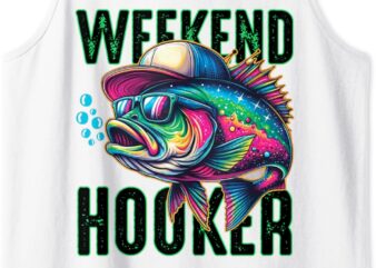 Weekend Hooker Colorful Fishing Tank Top