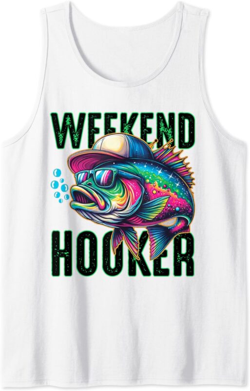 Weekend Hooker Colorful Fishing Tank Top