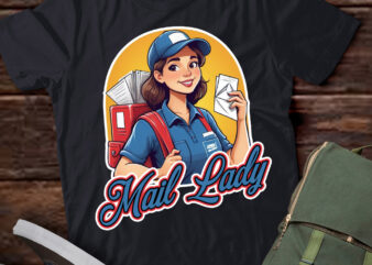 Women First-Class Mail Lady Cute Postal Worker Rural Carrier T-Shirt ltsp