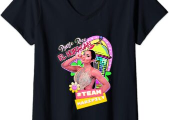 Womens Puerto Rico T shirt Huracan Boricua T-shirt Team Tierra V-Neck T-Shirt