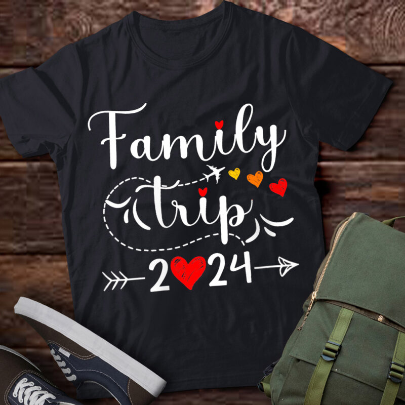 Womens Sisters Road Trip 2024 Weekend Family Vacation Girls Trip V-Neck T-Shirt