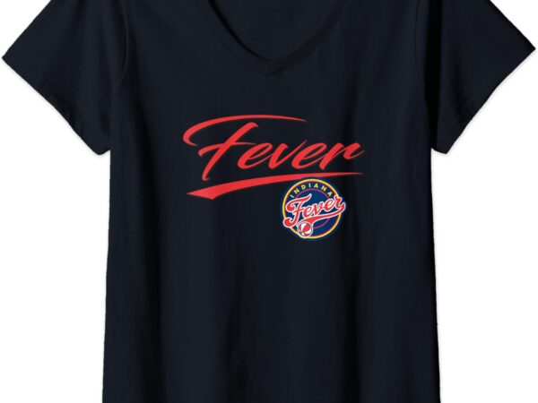 Womens wnba indiana fever officially licensed v-neck t-shirt