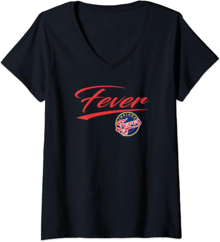 Womens WNBA Indiana Fever Officially Licensed V-Neck T-Shirt