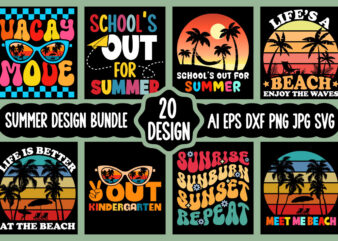Summer shirt design bundle
