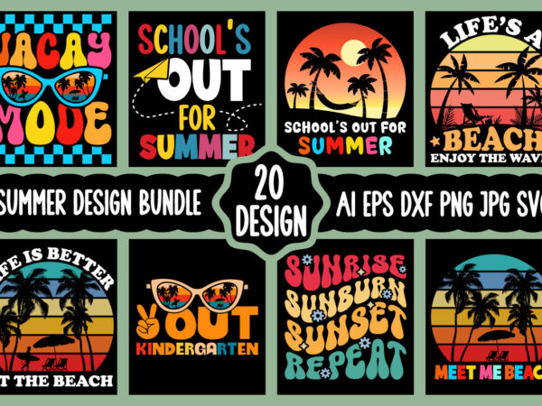 Summer shirt design bundle