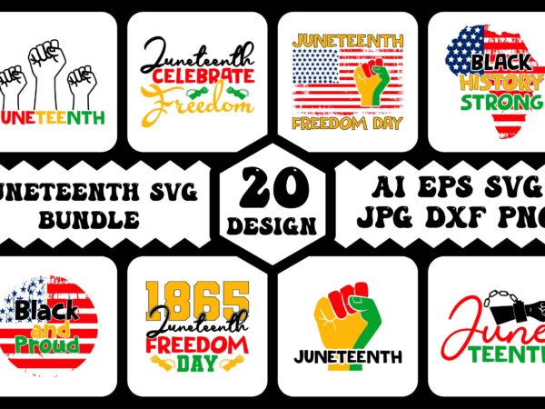 Juneteenth svg design bundle, juneteenth shirt design bndle, juneteenth cricut cut file bundle, juneteenth t-shirt design bundle