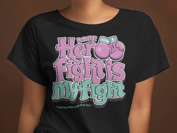 Fight thyroid cancer awareness typography design | typography with boxing gloves | pink teal gloves breast cancer