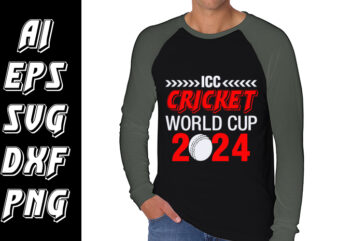 ICC Cricket World cup 2024 t shirt design for sale