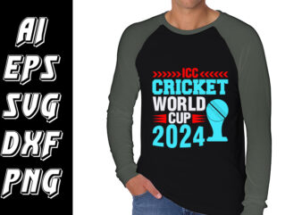 ICC Cricket World cup 2024 t shirt design for sale