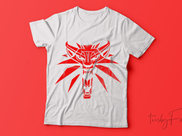 Angry monster tee. t shirt vector