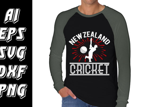 New zealand cricket, world cup cricket T shirt vector artwork