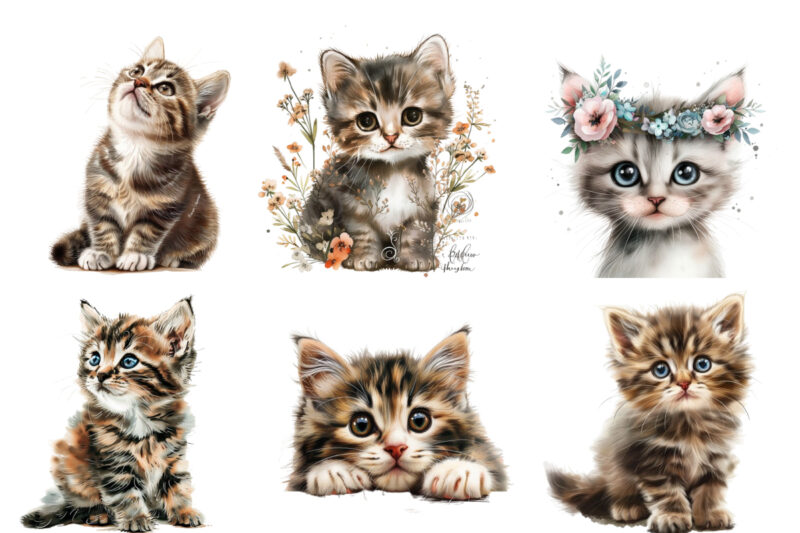 cute little cat clipart