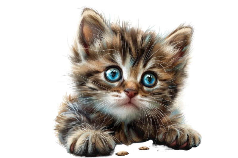 cute little cat clipart