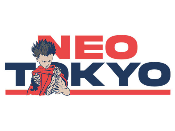 Neo tokyo T shirt vector artwork