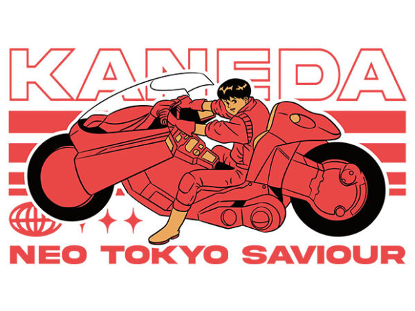 Neo tokyo saviour T shirt vector artwork