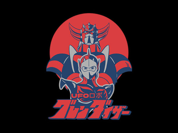 Ufo robot grendizer t shirt vector graphic