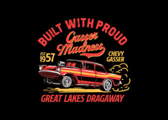 gasser madness t shirt design template