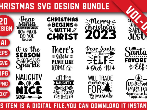 Christmas svg bundle, merry christmas cut files bundle, christmas cricut cut files, christmas t-shirt bundle, christmas shirt design bundle