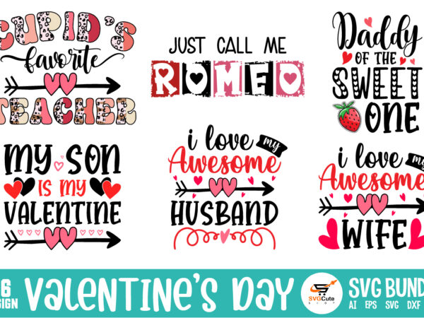 Valentines day svg bundle, be my valentine vector, cute heart vector, funny valentines design, happy valentine shirt print template