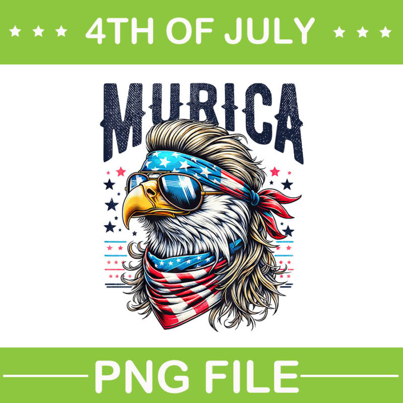 Eagle 4th Of July Patriotic PNG, Eagle Murica PNG, Eagle Flag USA PNG