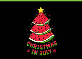 Christmas In July PNG, Christmas In July Watermelon PNG, Christmas in July Santa PNG