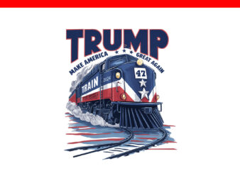 Trump Make America Great Again Train PNG t shirt designs for sale