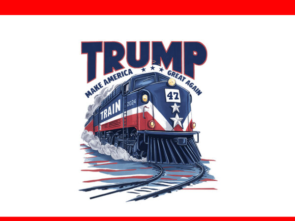 Trump make america great again train png t shirt designs for sale