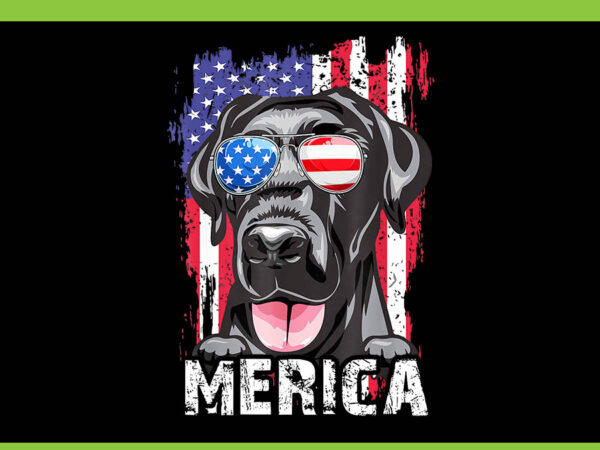 Black labrador retriever 4th of july png, black labrador retriever merica usa flag png t shirt template