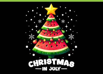 Christmas In July PNG, Christmas In July Watermelon PNG, Christmas in July Santa PNG t shirt vector file