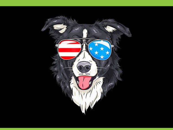 Border collie patriotic dog 4th of july png, border collie 4th of july png t shirt template