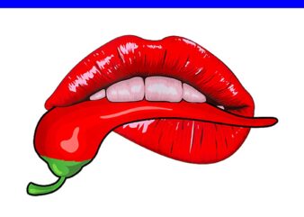 Sexy Hot Red Chili Pepper Lips PNG, Sexy Lips PNG