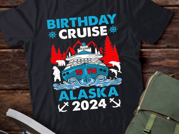 15th birthday alaska cruise 2024 anniversary 15 years old t-shirt ltsp