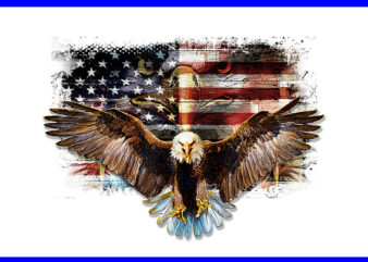 Bald Eagle 4th Of July PNG, Flag Eagle Patriotic PNG t shirt template