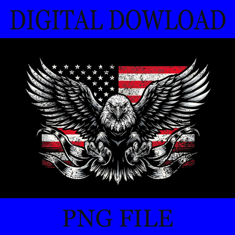 Bald Eagle 4th Of July PNG, Flag Eagle Patriotic PNG